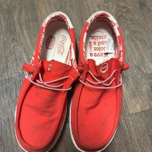 Hey Dude Red Coca Cola Shoe M14